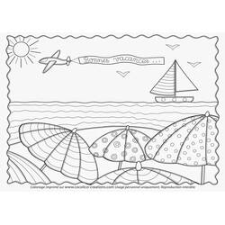 Página para colorir: Praia (Natureza e Estações) #158992 - Páginas para Colorir Imprimíveis Gratuitamente