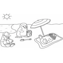 Desenho Praia (Natureza e Estações) #159013 para imprimir e colorir