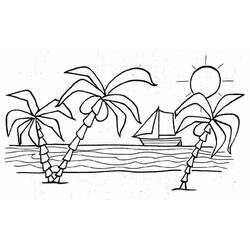 Página para colorir: Praia (Natureza e Estações) #159036 - Páginas para Colorir Imprimíveis Gratuitamente