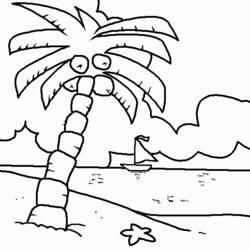 Página para colorir: Praia (Natureza e Estações) #159077 - Páginas para Colorir Imprimíveis Gratuitamente