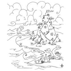 Página para colorir: Praia (Natureza e Estações) #159130 - Páginas para Colorir Imprimíveis Gratuitamente