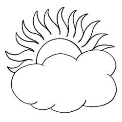 Página para colorir: Sol e Nuvem (Natureza e Estações) #156169 - Páginas para Colorir Imprimíveis Gratuitamente