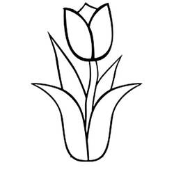Desenhos para colorir: Tulipa - Páginas para Colorir Imprimíveis Gratuitamente