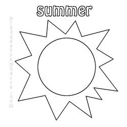 Página para colorir: Verão (Natureza e Estações) #165338 - Páginas para Colorir Imprimíveis Gratuitamente