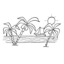 Página para colorir: Verão (Natureza e Estações) #165441 - Páginas para Colorir Imprimíveis Gratuitamente
