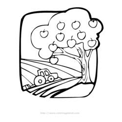 Página para colorir: árvore de maçã (Natureza) #163750 - Páginas para Colorir Imprimíveis Gratuitamente