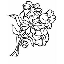 Página para colorir: Buquê de flores (Natureza) #160826 - Páginas para Colorir Imprimíveis Gratuitamente