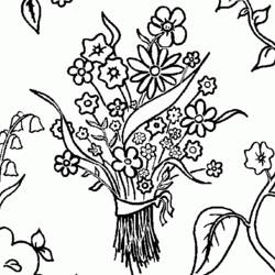 Página para colorir: Buquê de flores (Natureza) #160856 - Páginas para Colorir Imprimíveis Gratuitamente