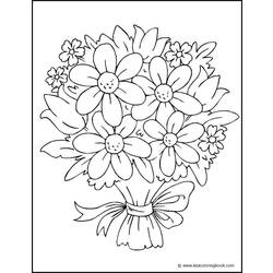Página para colorir: Buquê de flores (Natureza) #160869 - Páginas para Colorir Imprimíveis Gratuitamente