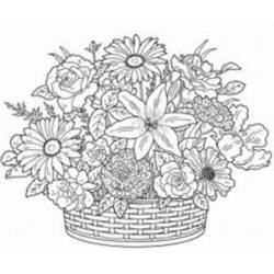 Página para colorir: Buquê de flores (Natureza) #160945 - Páginas para Colorir Imprimíveis Gratuitamente