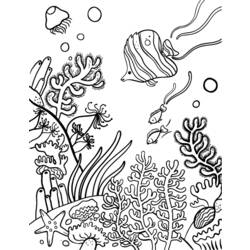 Página para colorir: Coral (Natureza) #162940 - Páginas para Colorir Imprimíveis Gratuitamente