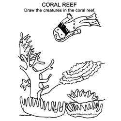 Página para colorir: Coral (Natureza) #163009 - Páginas para Colorir Imprimíveis Gratuitamente
