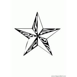 Página para colorir: Estrela (Natureza) #155926 - Páginas para Colorir Imprimíveis Gratuitamente