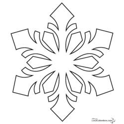 Desenhos para colorir: Floco de neve - Páginas para Colorir Imprimíveis Gratuitamente