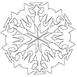 Página para colorir: Floco de neve (Natureza) #160510 - Páginas para Colorir Imprimíveis Gratuitamente