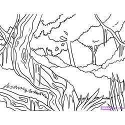 Página para colorir: Floresta (Natureza) #157202 - Páginas para Colorir Imprimíveis Gratuitamente