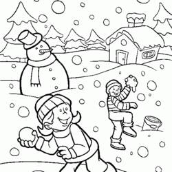 Página para colorir: Inverno (Natureza) #164420 - Páginas para Colorir Imprimíveis Gratuitamente