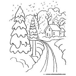 Página para colorir: Inverno (Natureza) #164512 - Páginas para Colorir Imprimíveis Gratuitamente