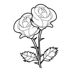 Página para colorir: rosas (Natureza) #161890 - Páginas para Colorir Imprimíveis Gratuitamente