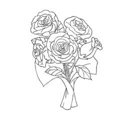 Página para colorir: rosas (Natureza) #161929 - Páginas para Colorir Imprimíveis Gratuitamente