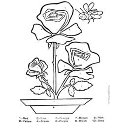 Página para colorir: rosas (Natureza) #162043 - Páginas para Colorir Imprimíveis Gratuitamente