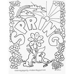 Página para colorir: Temporada de primavera (Natureza) #164775 - Páginas para Colorir Imprimíveis Gratuitamente