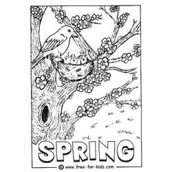 Página para colorir: Temporada de primavera (Natureza) #164841 - Páginas para Colorir Imprimíveis Gratuitamente