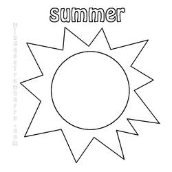 Página para colorir: Temporada de verão (Natureza) #165338 - Páginas para Colorir Imprimíveis Gratuitamente