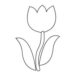 Página para colorir: Tulipa (Natureza) #161625 - Páginas para Colorir Imprimíveis Gratuitamente
