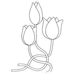 Página para colorir: Tulipa (Natureza) #161639 - Páginas para Colorir Imprimíveis Gratuitamente