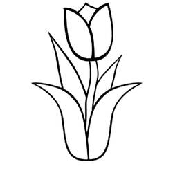 Desenhos para colorir: Tulipa - Páginas para Colorir Imprimíveis Gratuitamente