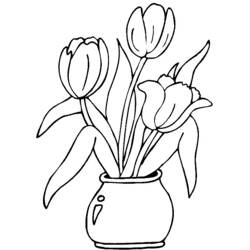 Página para colorir: Tulipa (Natureza) #161665 - Páginas para Colorir Imprimíveis Gratuitamente
