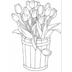 Página para colorir: Tulipa (Natureza) #161666 - Páginas para Colorir Imprimíveis Gratuitamente
