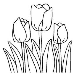 Página para colorir: Tulipa (Natureza) #161701 - Páginas para Colorir Imprimíveis Gratuitamente