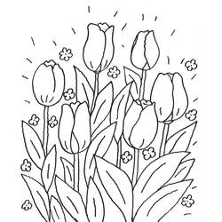 Página para colorir: Tulipa (Natureza) #161702 - Páginas para Colorir Imprimíveis Gratuitamente