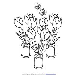 Página para colorir: Tulipa (Natureza) #161714 - Páginas para Colorir Imprimíveis Gratuitamente