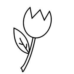 Página para colorir: Tulipa (Natureza) #161717 - Páginas para Colorir Imprimíveis Gratuitamente