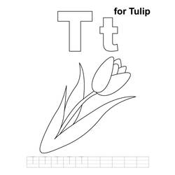 Página para colorir: Tulipa (Natureza) #161725 - Páginas para Colorir Imprimíveis Gratuitamente