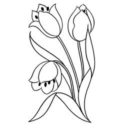 Página para colorir: Tulipa (Natureza) #161748 - Páginas para Colorir Imprimíveis Gratuitamente
