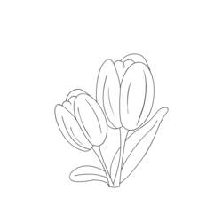 Página para colorir: Tulipa (Natureza) #161756 - Páginas para Colorir Imprimíveis Gratuitamente