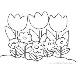 Página para colorir: Tulipa (Natureza) #161758 - Páginas para Colorir Imprimíveis Gratuitamente