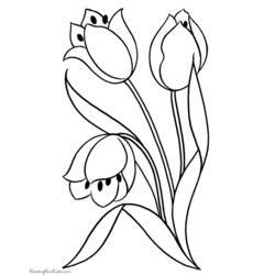 Página para colorir: Tulipa (Natureza) #161780 - Páginas para Colorir Imprimíveis Gratuitamente