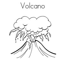 Página para colorir: Vulcão (Natureza) #166568 - Páginas para Colorir Imprimíveis Gratuitamente