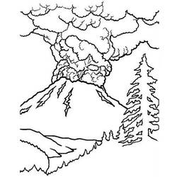 Página para colorir: Vulcão (Natureza) #166570 - Páginas para Colorir Imprimíveis Gratuitamente