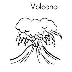Página para colorir: Vulcão (Natureza) #166572 - Páginas para Colorir Imprimíveis Gratuitamente