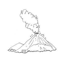 Página para colorir: Vulcão (Natureza) #166649 - Páginas para Colorir Imprimíveis Gratuitamente