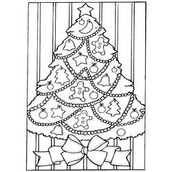 Página para colorir: árvore de Natal (Objetos) #167437 - Páginas para Colorir Imprimíveis Gratuitamente