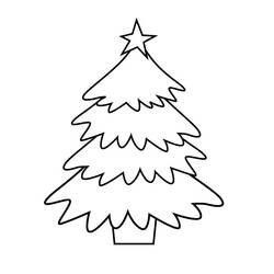Página para colorir: árvore de Natal (Objetos) #167443 - Páginas para Colorir Imprimíveis Gratuitamente