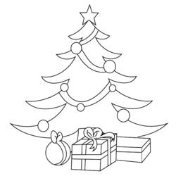 Página para colorir: árvore de Natal (Objetos) #167445 - Páginas para Colorir Imprimíveis Gratuitamente