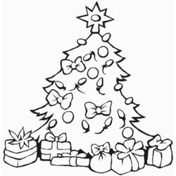 Página para colorir: árvore de Natal (Objetos) #167450 - Páginas para Colorir Imprimíveis Gratuitamente